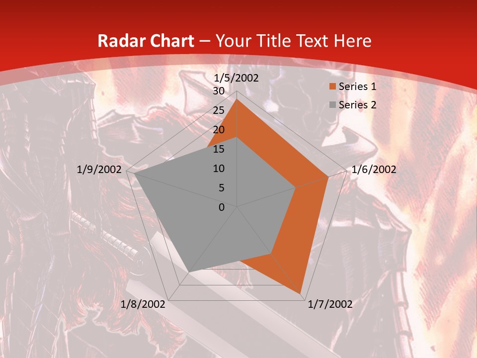 A Couple Of Knights Standing Next To Each Other PowerPoint Template