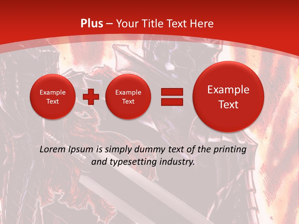A Couple Of Knights Standing Next To Each Other PowerPoint Template