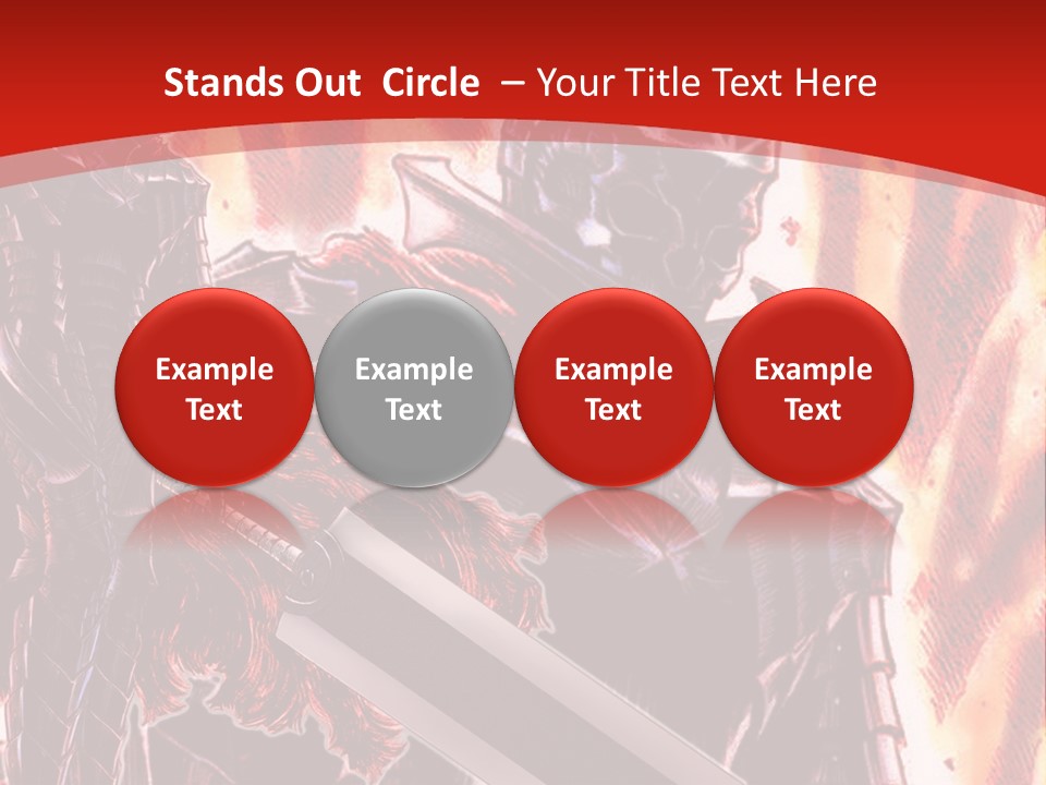 A Couple Of Knights Standing Next To Each Other PowerPoint Template