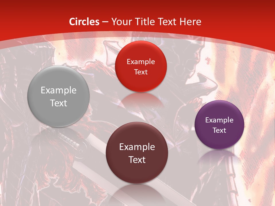 A Couple Of Knights Standing Next To Each Other PowerPoint Template