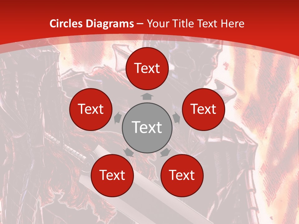 A Couple Of Knights Standing Next To Each Other PowerPoint Template