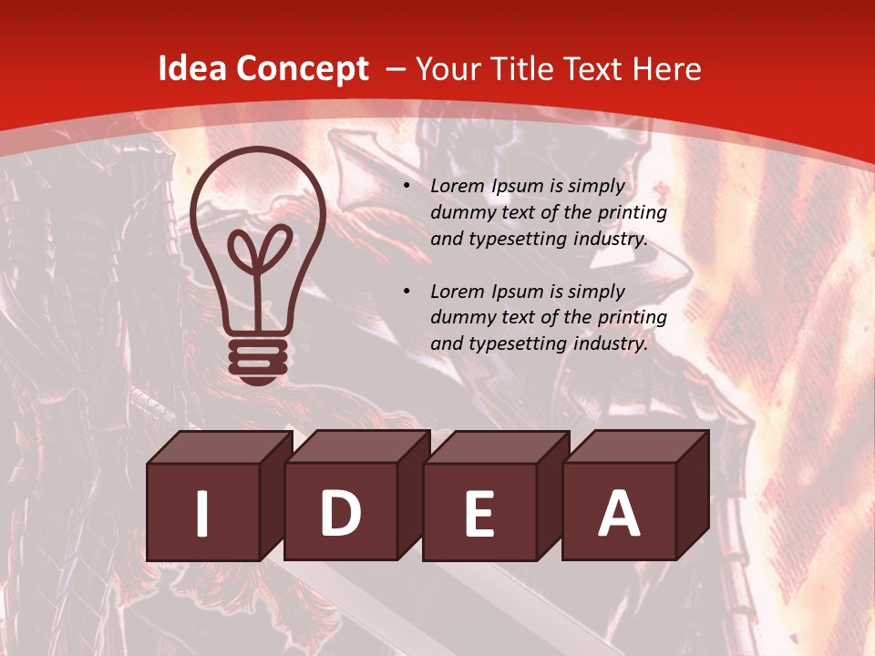 A Couple Of Knights Standing Next To Each Other PowerPoint Template