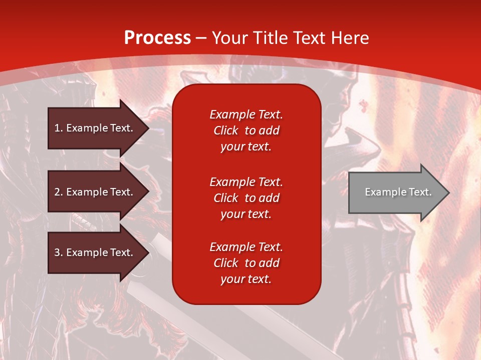 A Couple Of Knights Standing Next To Each Other PowerPoint Template
