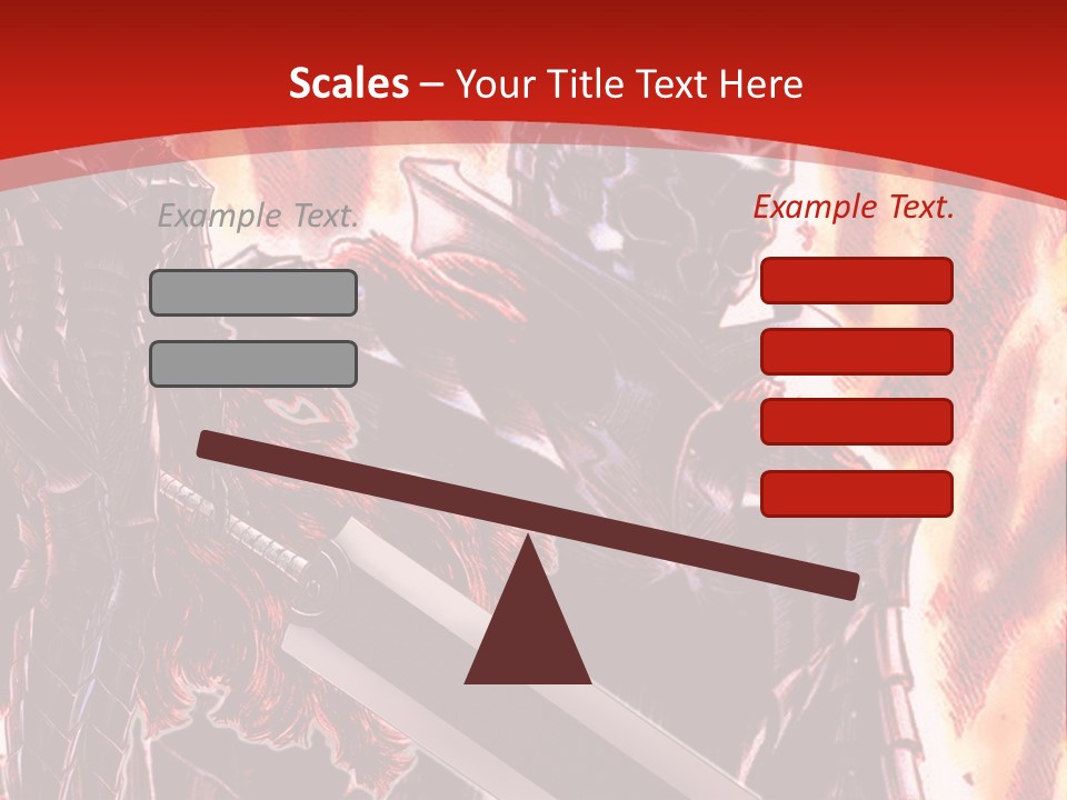 A Couple Of Knights Standing Next To Each Other PowerPoint Template