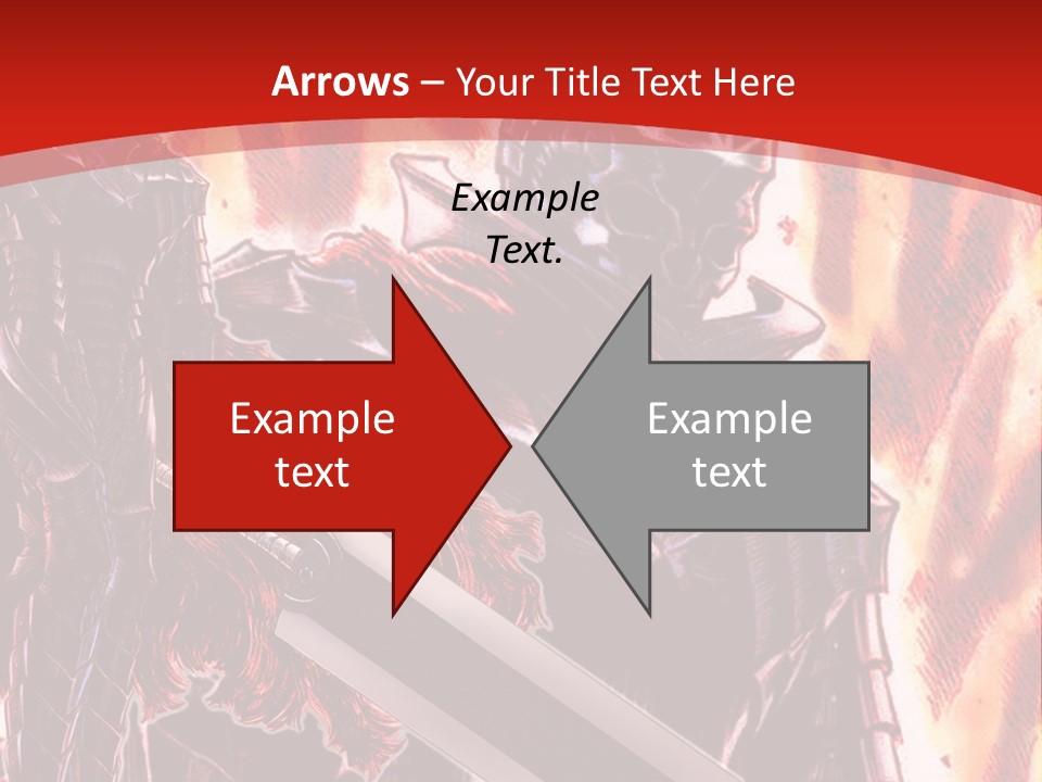 A Couple Of Knights Standing Next To Each Other PowerPoint Template