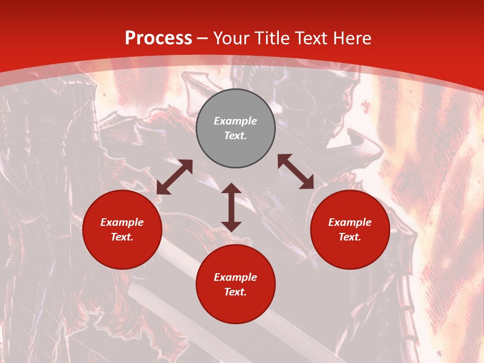 A Couple Of Knights Standing Next To Each Other PowerPoint Template