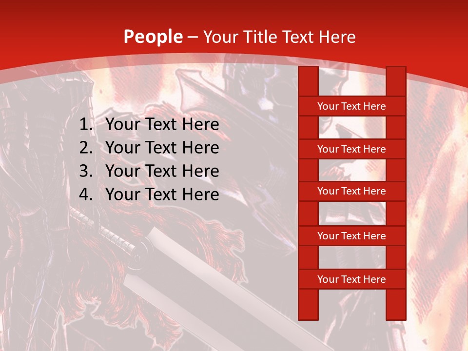A Couple Of Knights Standing Next To Each Other PowerPoint Template