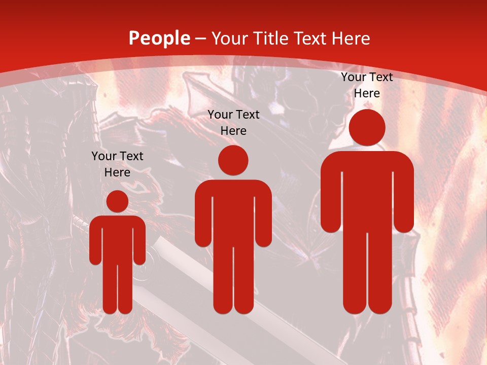 A Couple Of Knights Standing Next To Each Other PowerPoint Template