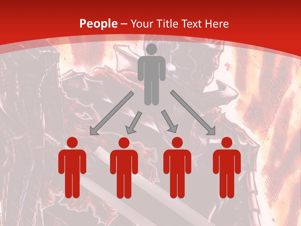 A Couple Of Knights Standing Next To Each Other PowerPoint Template