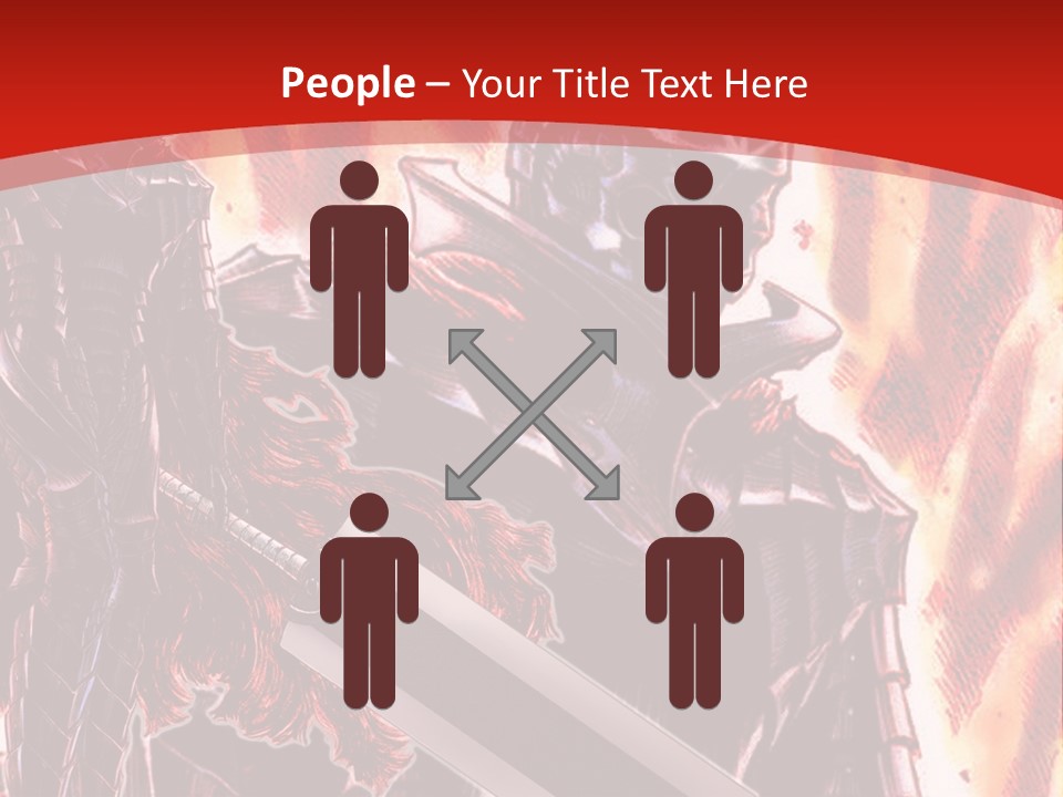 A Couple Of Knights Standing Next To Each Other PowerPoint Template