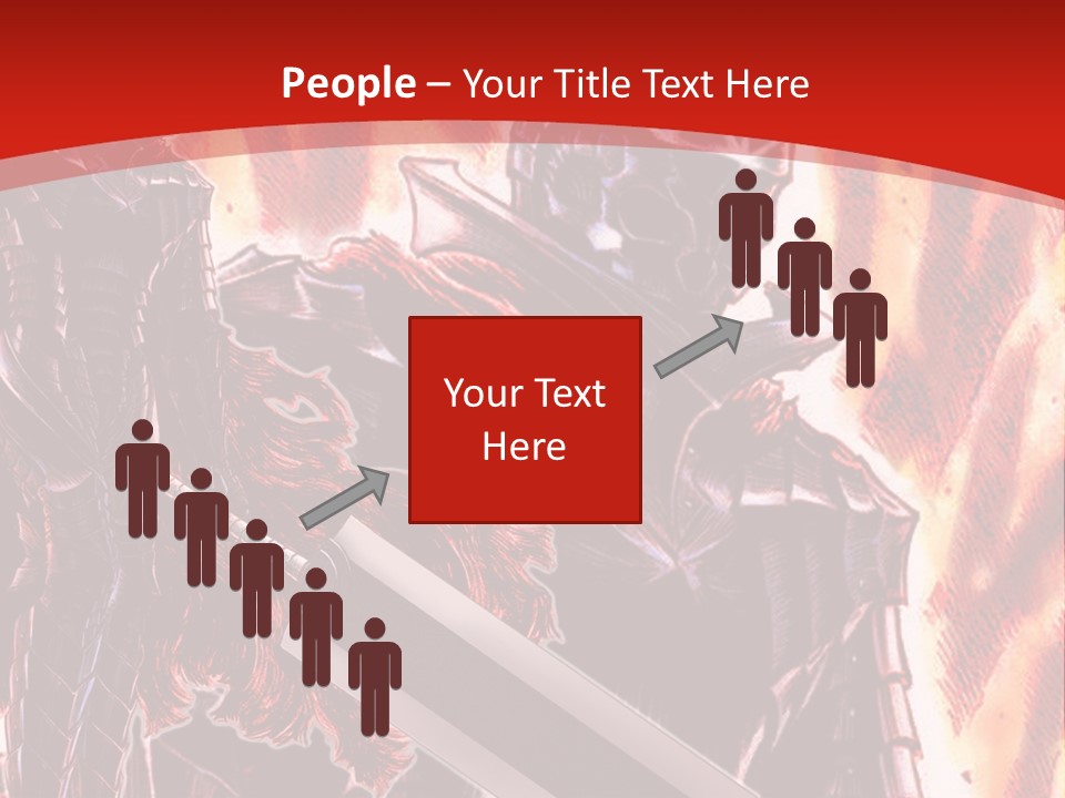 A Couple Of Knights Standing Next To Each Other PowerPoint Template