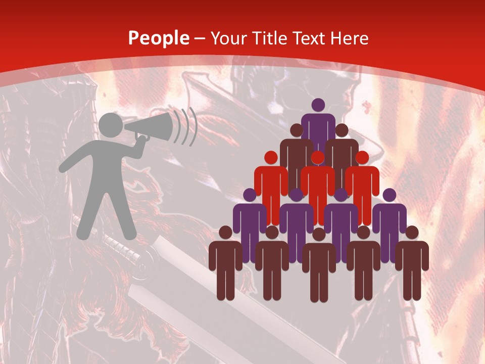 A Couple Of Knights Standing Next To Each Other PowerPoint Template