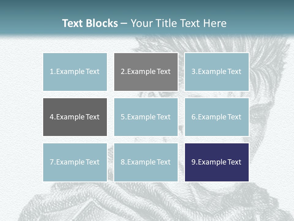A Drawing Of A Man With Spiked Hair PowerPoint Template