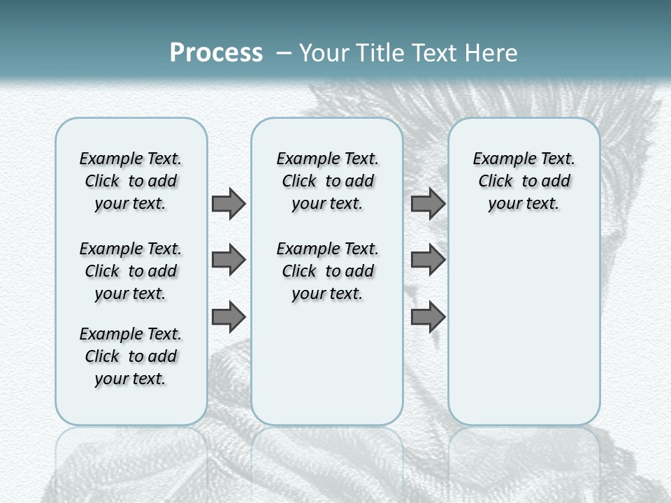 A Drawing Of A Man With Spiked Hair PowerPoint Template