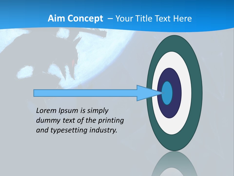 A Silhouette Of A Demon Holding A Sword In Front Of A Full Moon PowerPoint Template