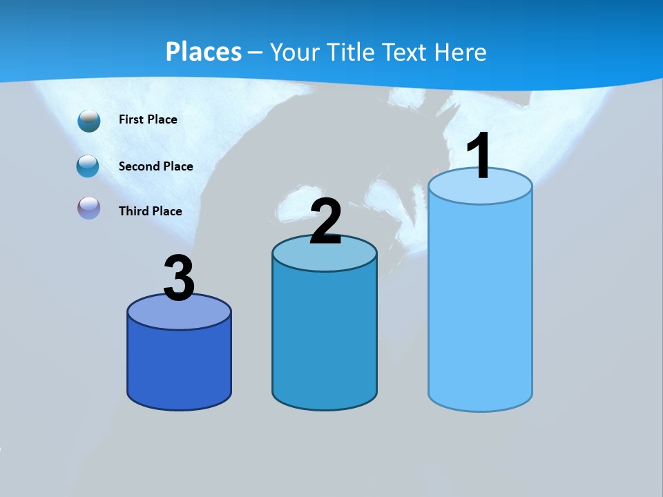 A Silhouette Of A Demon Holding A Cross In Front Of A Full Moon PowerPoint Template