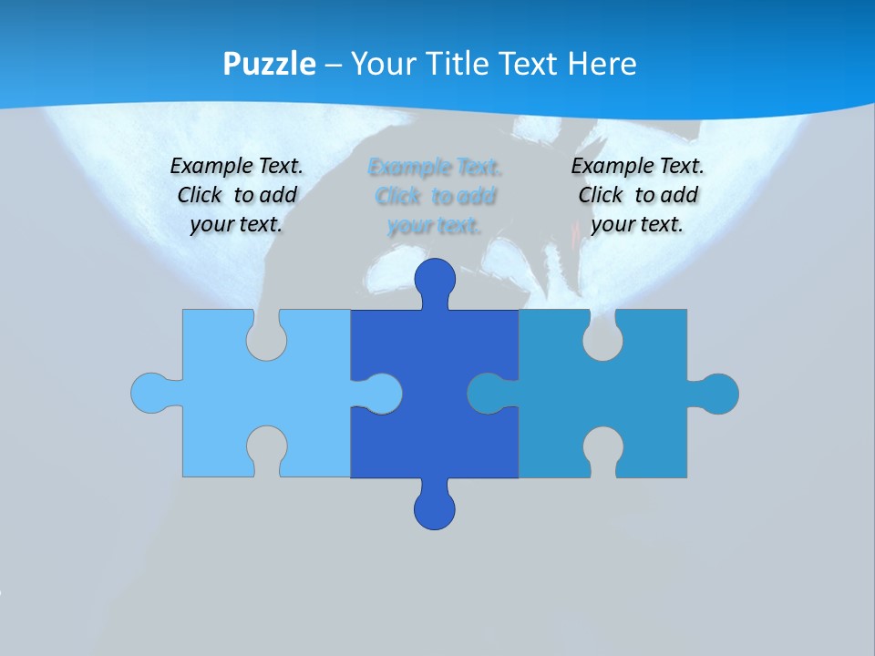 A Silhouette Of A Demon Holding A Cross In Front Of A Full Moon PowerPoint Template