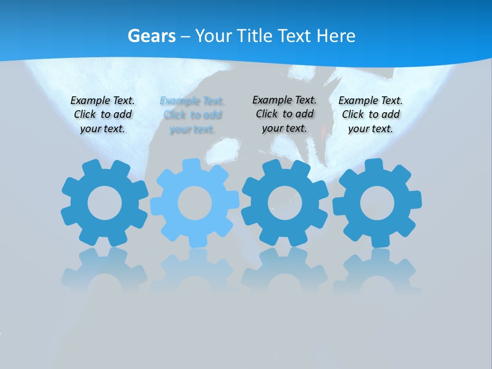 A Silhouette Of A Demon Holding A Cross In Front Of A Full Moon PowerPoint Template