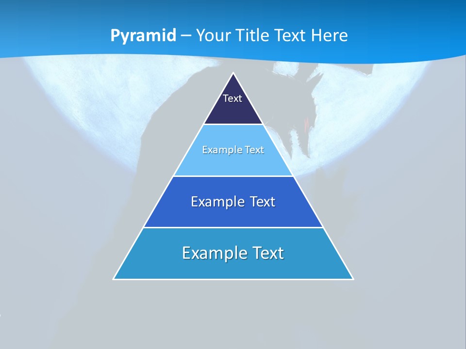 A Silhouette Of A Demon Holding A Cross In Front Of A Full Moon PowerPoint Template
