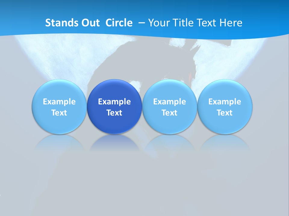 A Silhouette Of A Demon Holding A Cross In Front Of A Full Moon PowerPoint Template