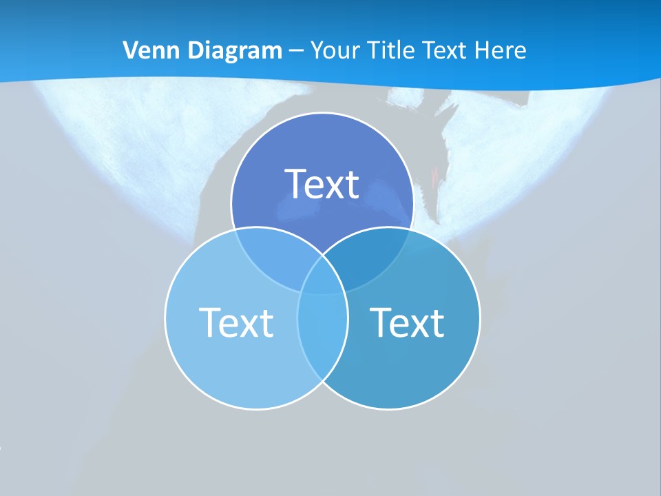 A Silhouette Of A Demon Holding A Cross In Front Of A Full Moon PowerPoint Template