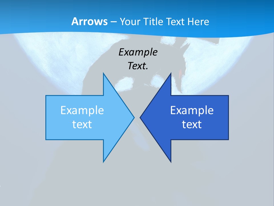 A Silhouette Of A Demon Holding A Cross In Front Of A Full Moon PowerPoint Template
