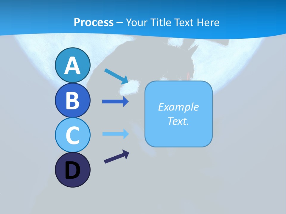 A Silhouette Of A Demon Holding A Cross In Front Of A Full Moon PowerPoint Template