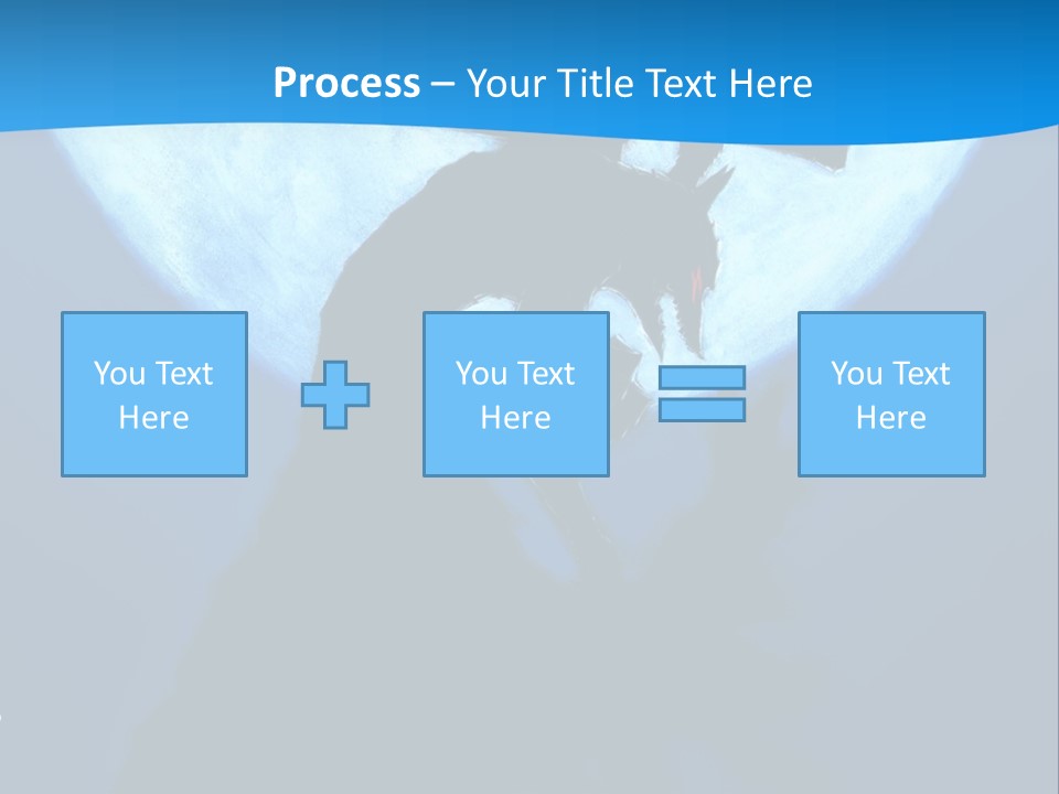 A Silhouette Of A Demon Holding A Cross In Front Of A Full Moon PowerPoint Template