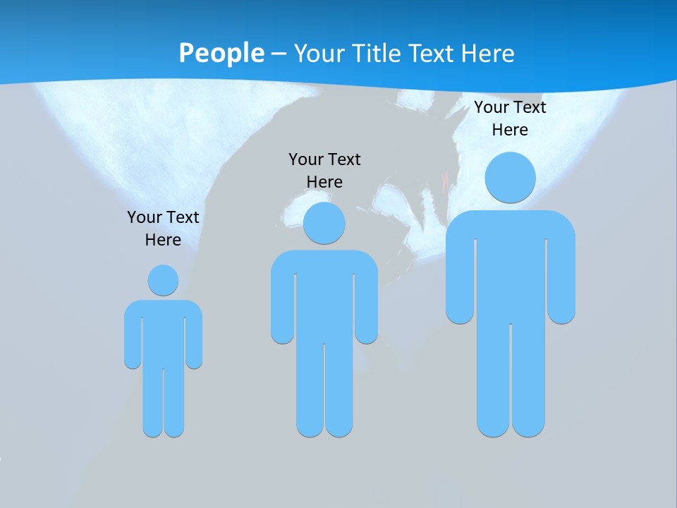 A Silhouette Of A Demon Holding A Cross In Front Of A Full Moon PowerPoint Template