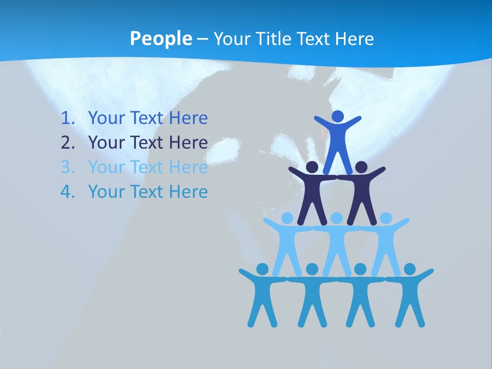 A Silhouette Of A Demon Holding A Cross In Front Of A Full Moon PowerPoint Template