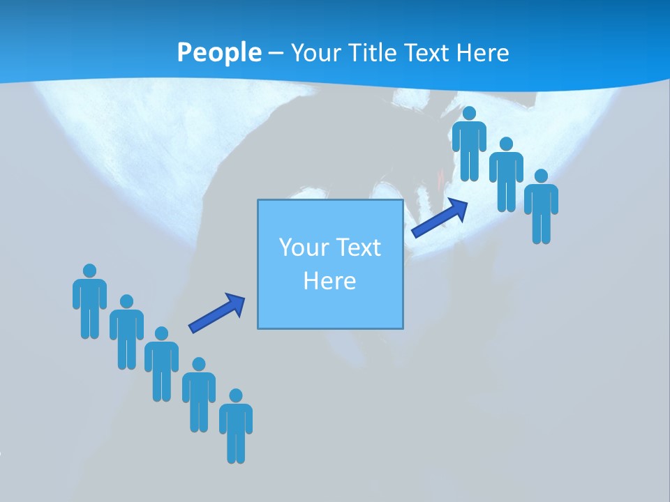 A Silhouette Of A Demon Holding A Cross In Front Of A Full Moon PowerPoint Template