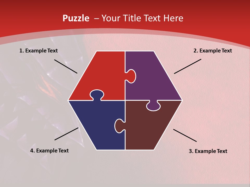 A Red And Black Background With A Black And White Picture PowerPoint Template