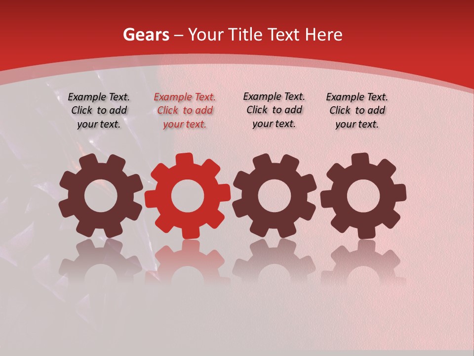 A Red And Black Background With A Black And White Picture PowerPoint Template