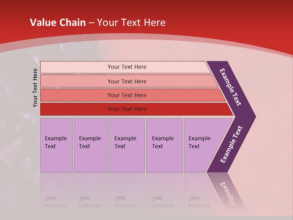 A Red And Black Background With A Black And White Picture PowerPoint Template