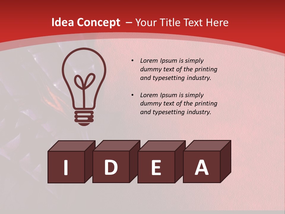 A Red And Black Background With A Black And White Picture PowerPoint Template