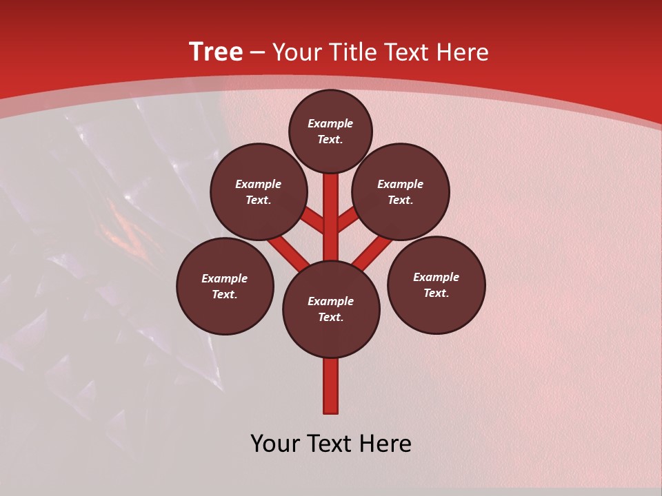 A Red And Black Background With A Black And White Picture PowerPoint Template