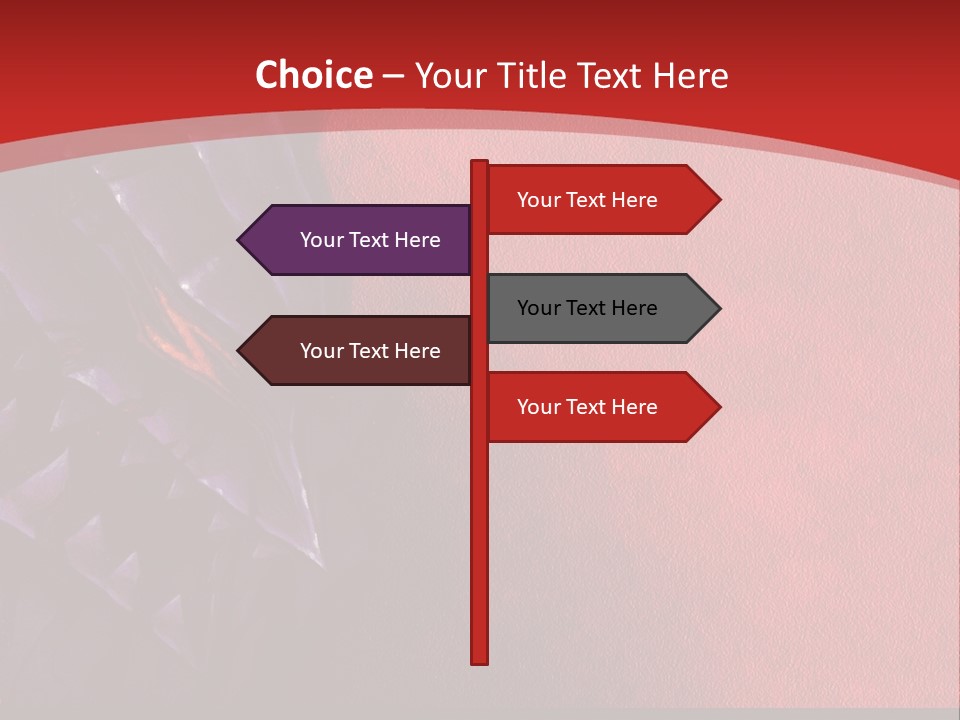A Red And Black Background With A Black And White Picture PowerPoint Template
