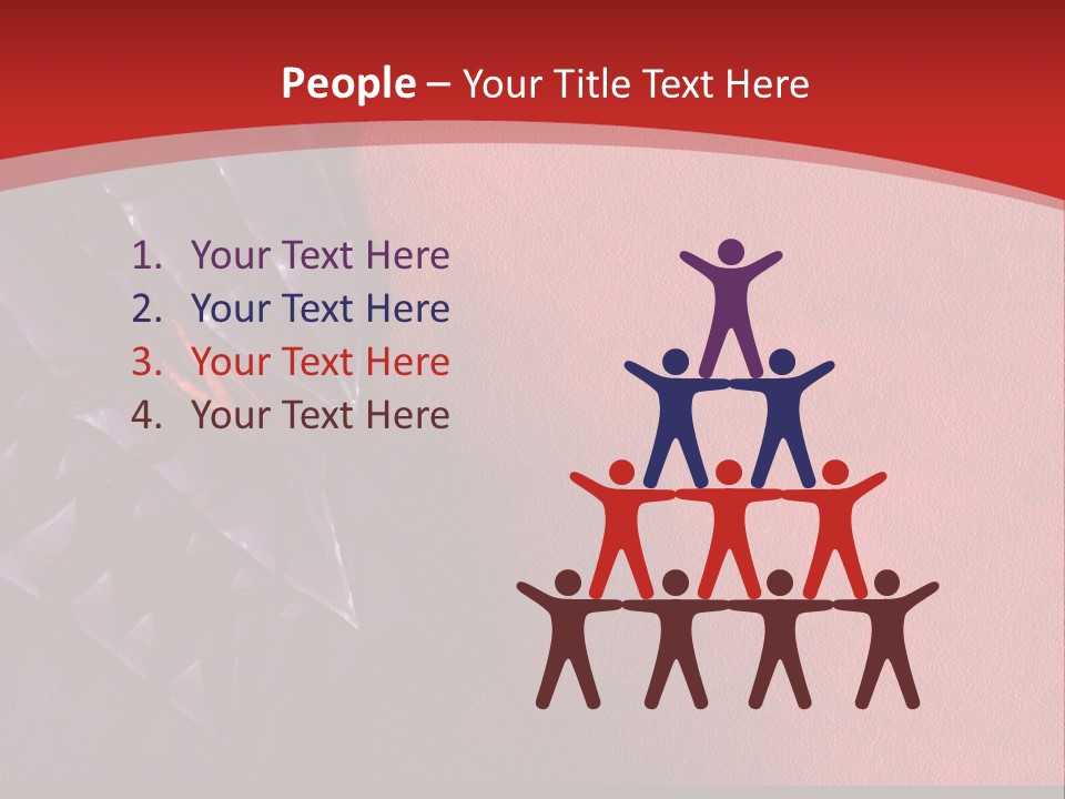 A Red And Black Background With A Black And White Picture PowerPoint Template