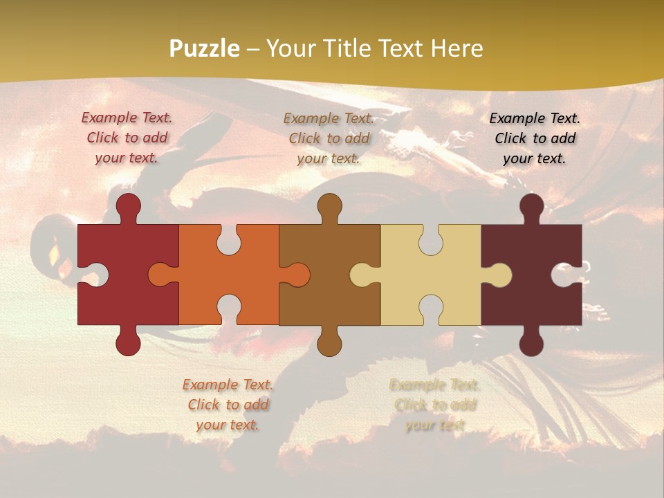 A Woman Holding A Sword In Her Hand PowerPoint Template