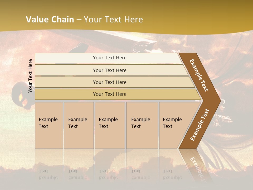 A Woman Holding A Sword In Her Hand PowerPoint Template