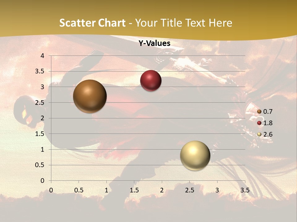 A Woman Holding A Sword In Her Hand PowerPoint Template