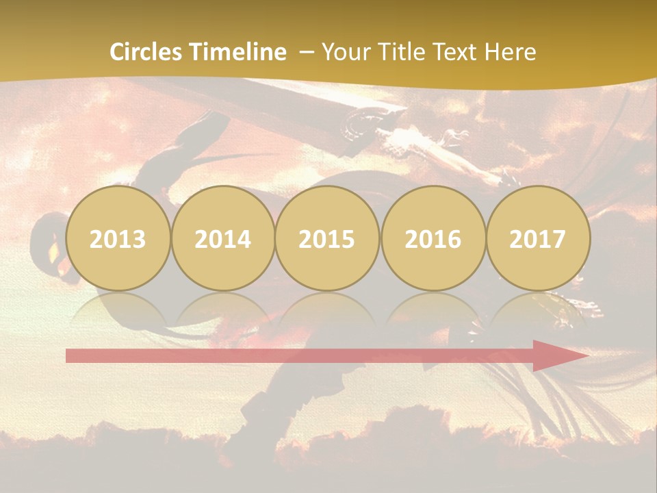 A Woman Holding A Sword In Her Hand PowerPoint Template