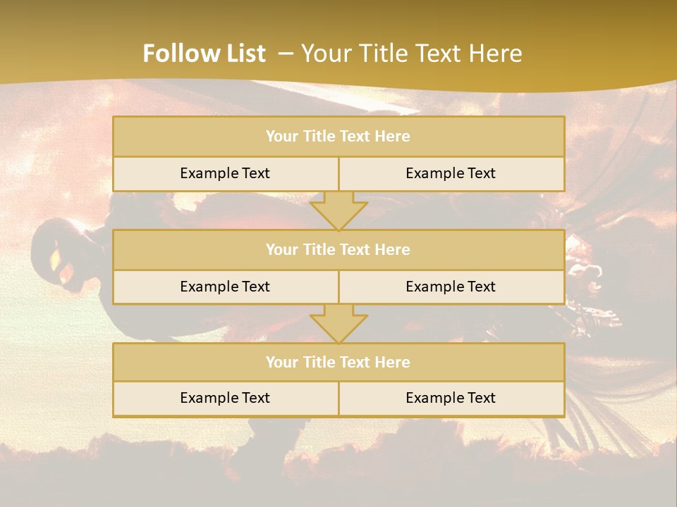 A Woman Holding A Sword In Her Hand PowerPoint Template
