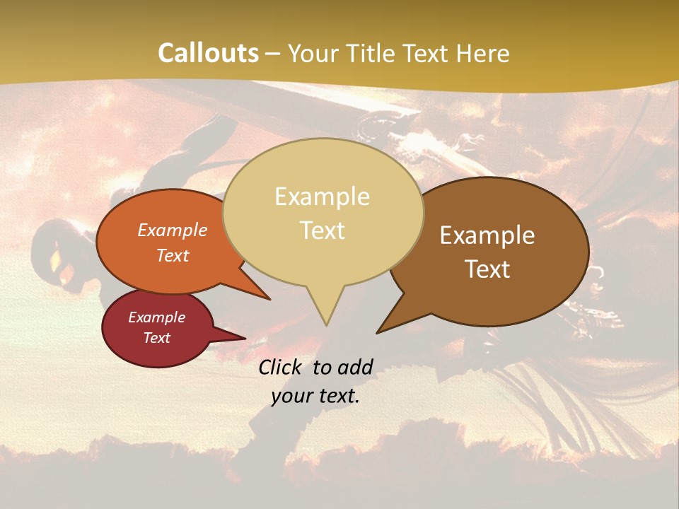 A Woman Holding A Sword In Her Hand PowerPoint Template