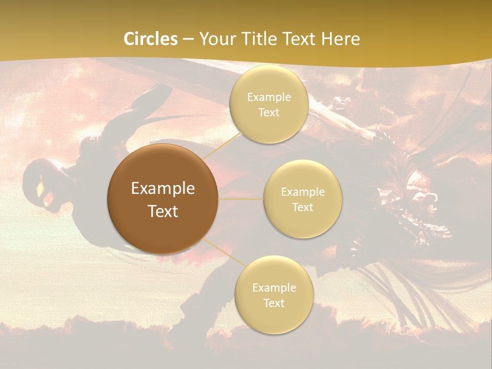 A Woman Holding A Sword In Her Hand PowerPoint Template