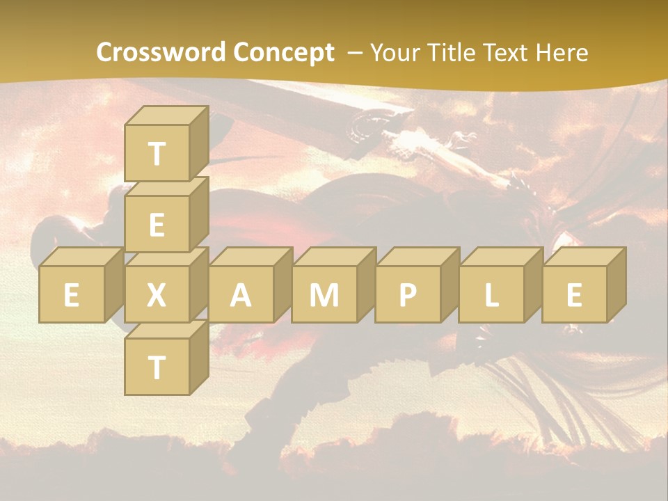 A Woman Holding A Sword In Her Hand PowerPoint Template