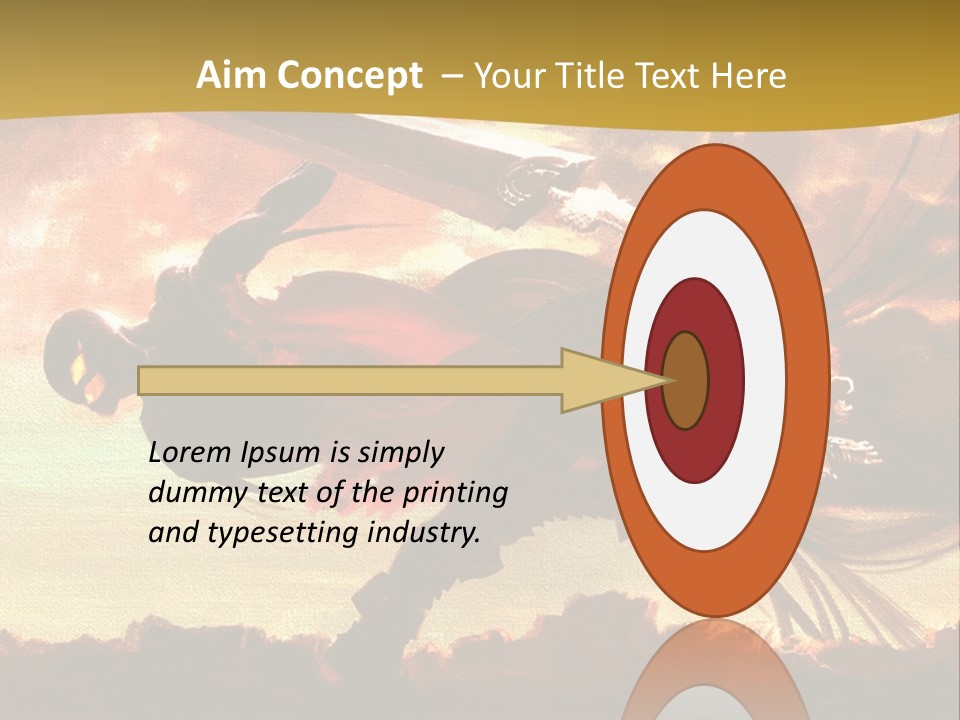 A Woman Holding A Sword In Her Hand PowerPoint Template