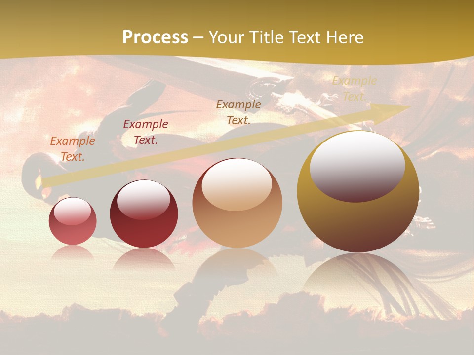 A Woman Holding A Sword In Her Hand PowerPoint Template