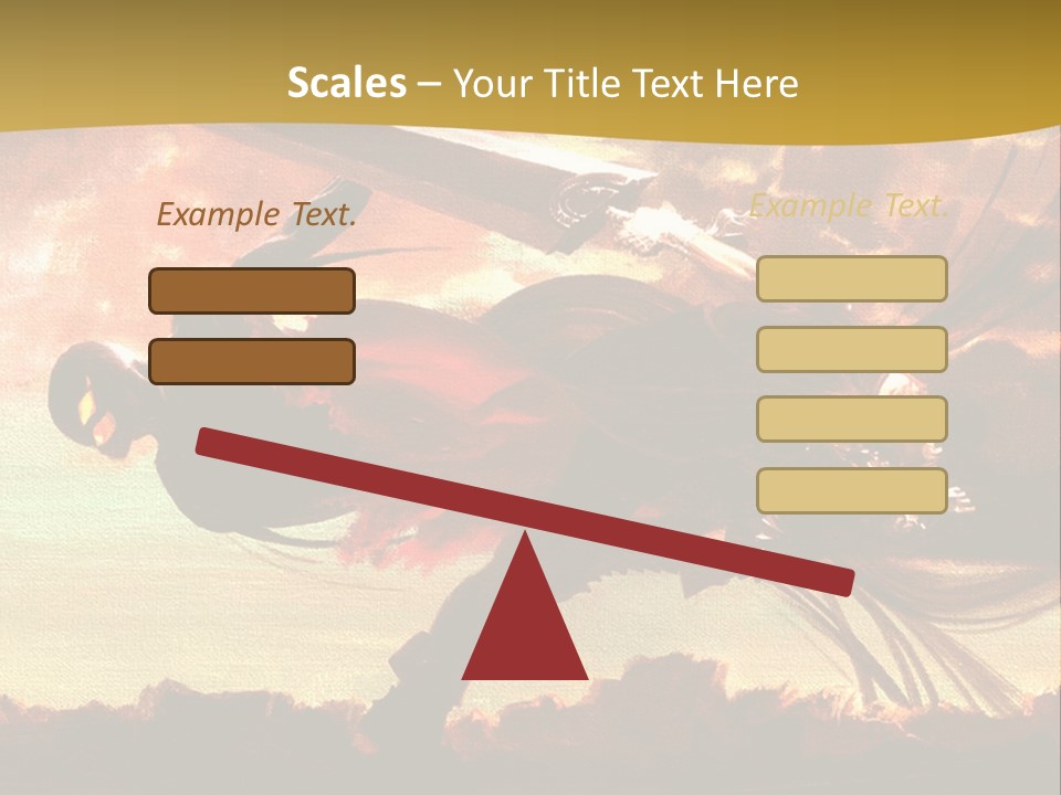 A Woman Holding A Sword In Her Hand PowerPoint Template