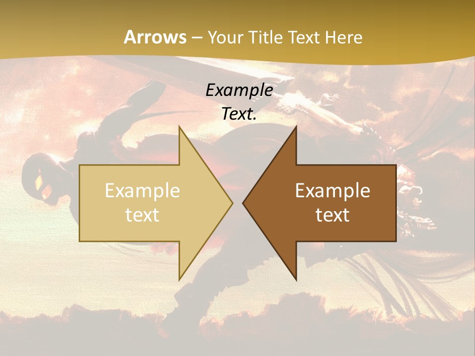 A Woman Holding A Sword In Her Hand PowerPoint Template